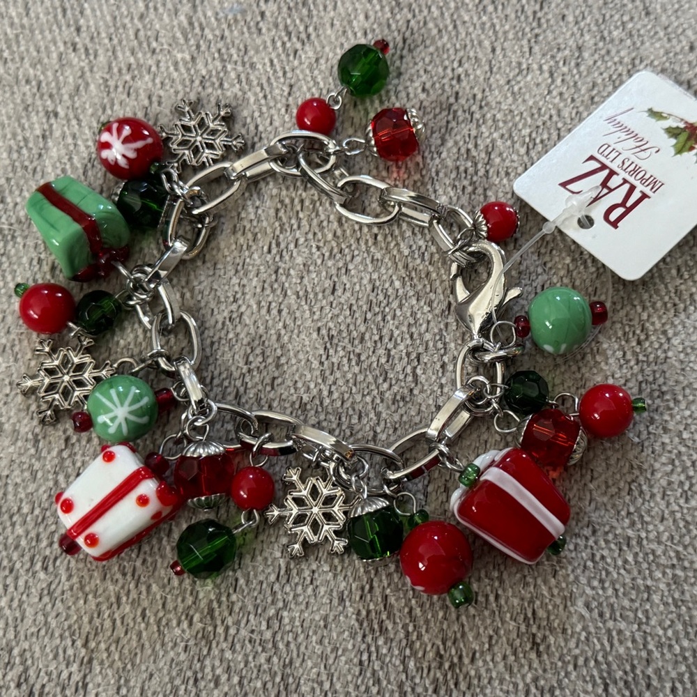 Festive Holiday Charm Bracelet